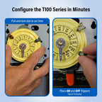 Intermatic T104M 24-Hour Mechanical Timer Mechanism, 208-277V DPST