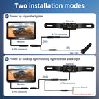 2K Backup Camera Kit, 7 Inch Monitor, Wired Zero-Lag, Night Vision