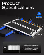 Portable Wheelchair Ramps 3FT for Home Steps, Non-Skid, Aluminum