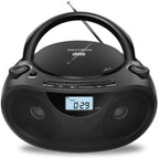 Portable CD Player Boombox with Bluetooth, AM/FM Radio & USB