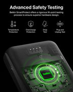 Belkin 10000mAh 23W Portable Power Bank w/ Integrated USB C and LTG Cables