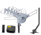 Amplified Outdoor TV Antenna for Local Channels, 360° Remote Rotation