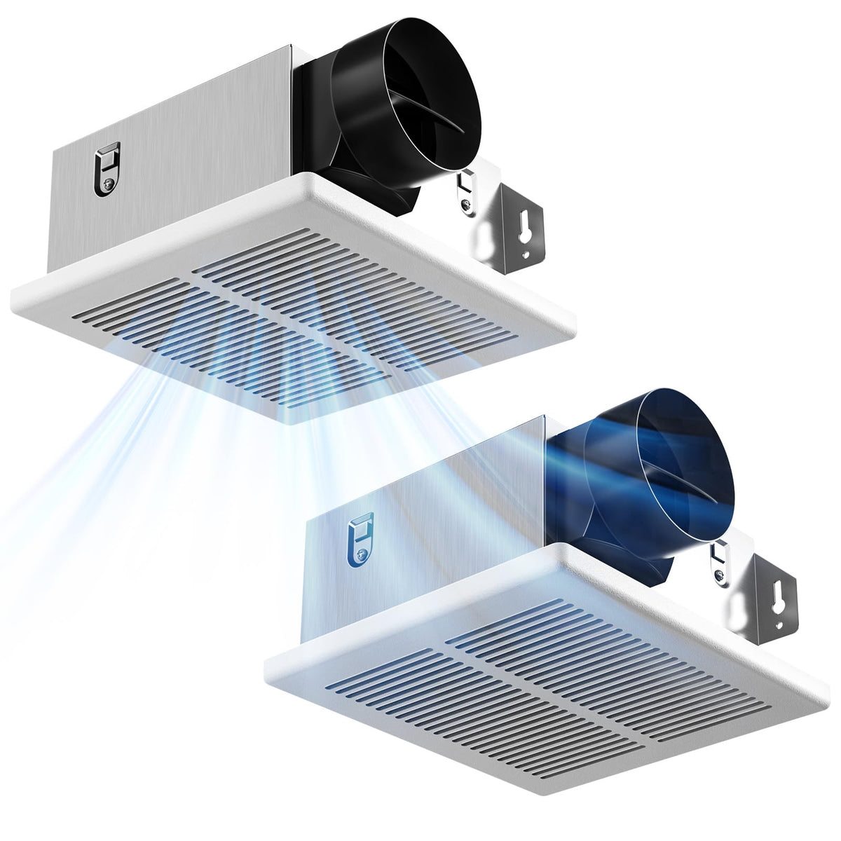 Amico Bathroom Exhaust Fan 2 Pack, 80 CFM, 1.0 Sones - UL Certified