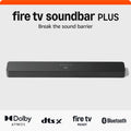 Fire TV Soundbar Plus (newest model) with built-in subwoofer, 3.1 channel, Dolby Atmos, clear dialogue
