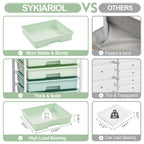 Rolling Cart with Drawers,Craft Organizers and Storage, Green