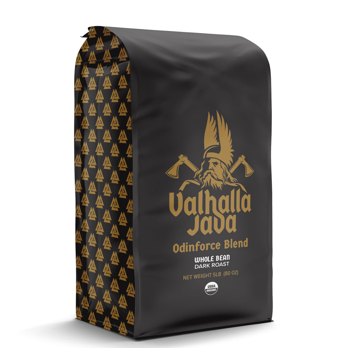 Death Wish Coffee Valhalla Java Medium-Dark Roast Whole Bean Coffee, 5 lb