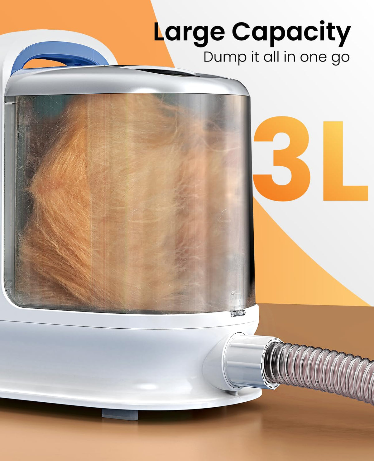 oneisall Dog Grooming Vacuum Kits with Pet Clipper