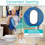 Vive Patient Lift Sling with Opening (400lb Capacity) - Lifting Aid Straps
