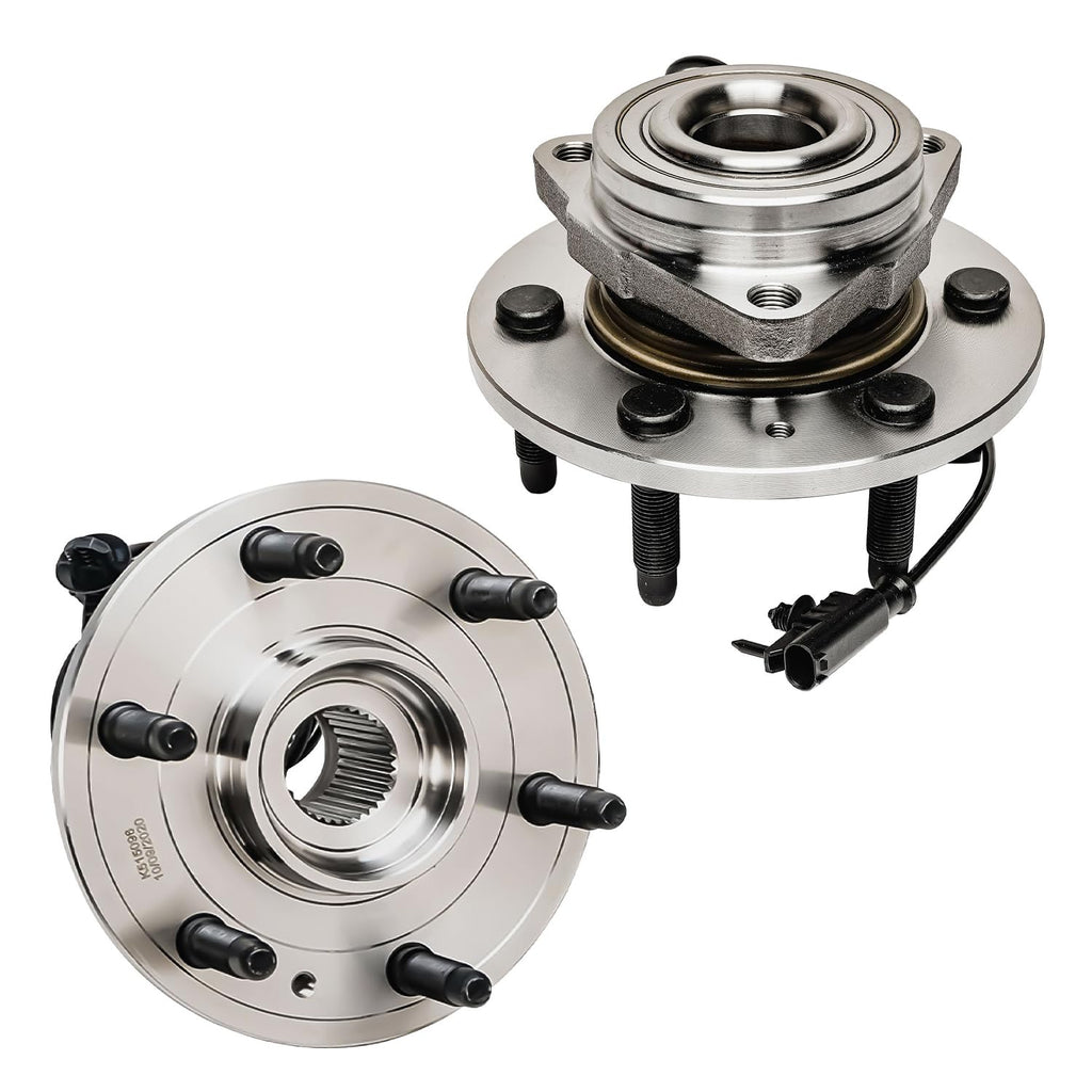 Detroit Axle - 4WD Front Wheel Bearing Hubs for 07-13 Chevy Silverado 1500