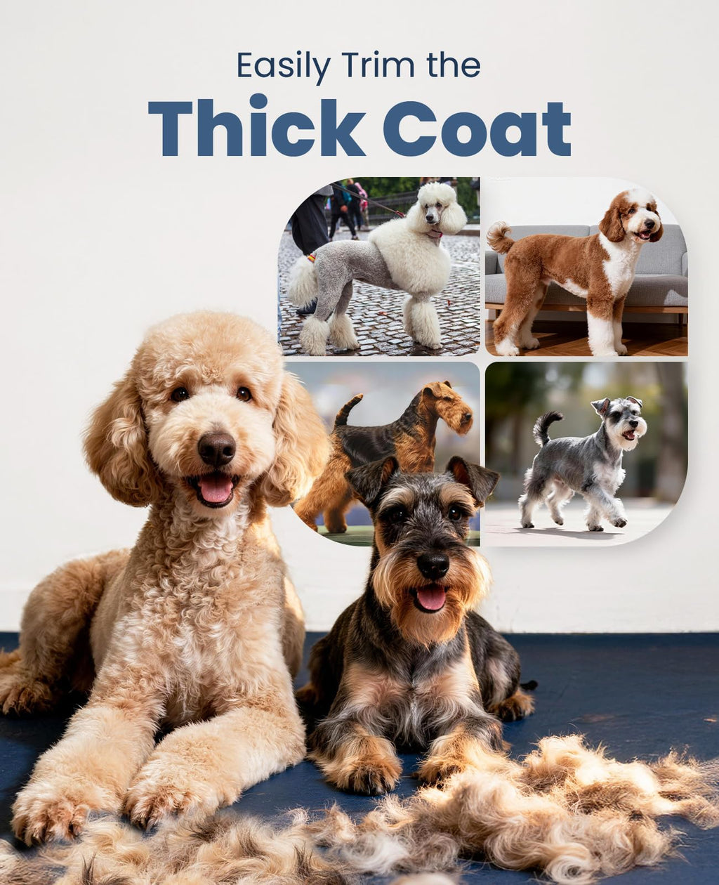 oneisall Dog Clippers for Grooming Thick Heavy Coats