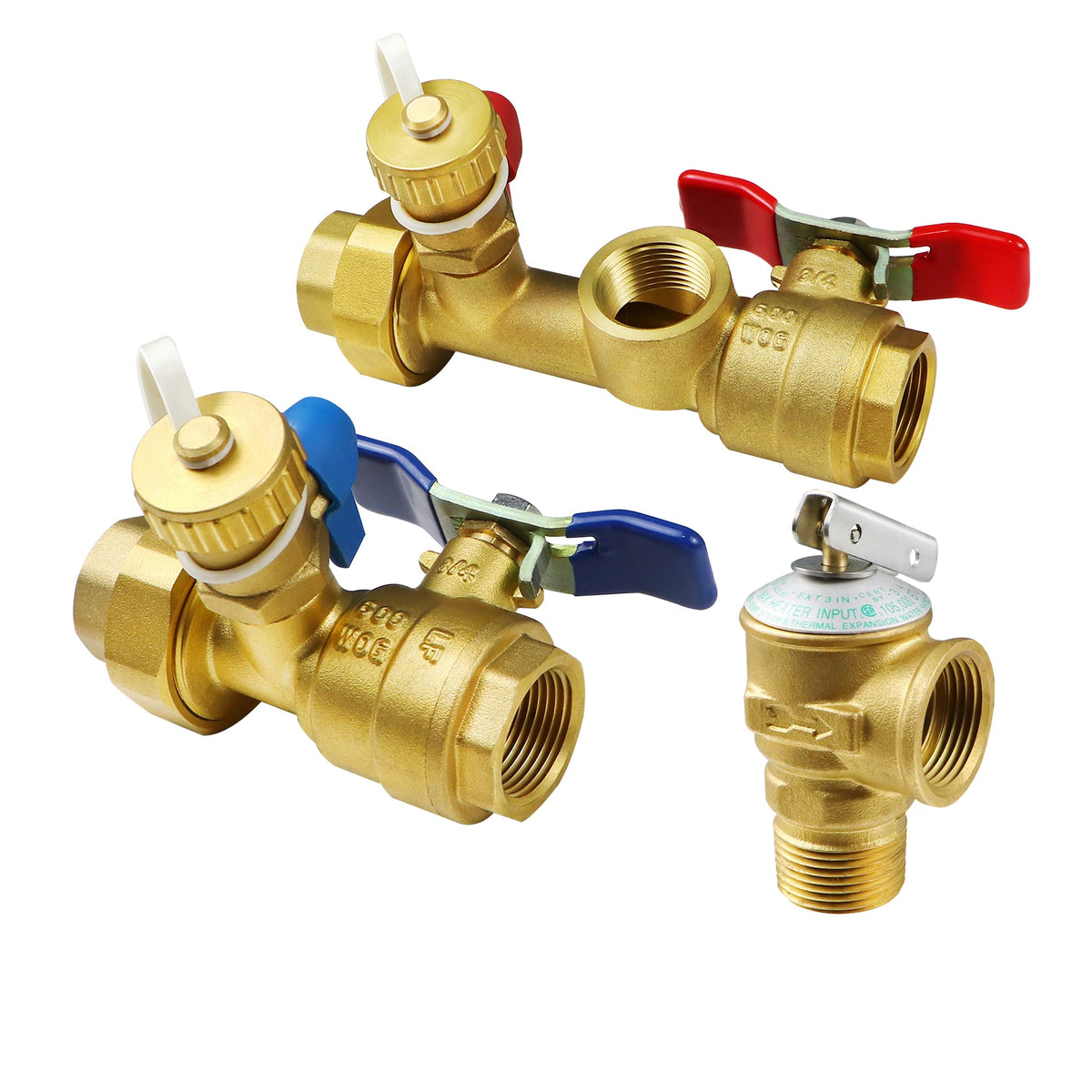 3/4 Inch IPS Isolator Tankless Water Heater Service Isolation Valve Kit