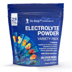Dr. Berg Sugar Free Electrolyte Powder Packets (Variety Pack) - Daily Electrolyte Drink Mix - 28 Total Hydration Pouches Sugar Free - Keto