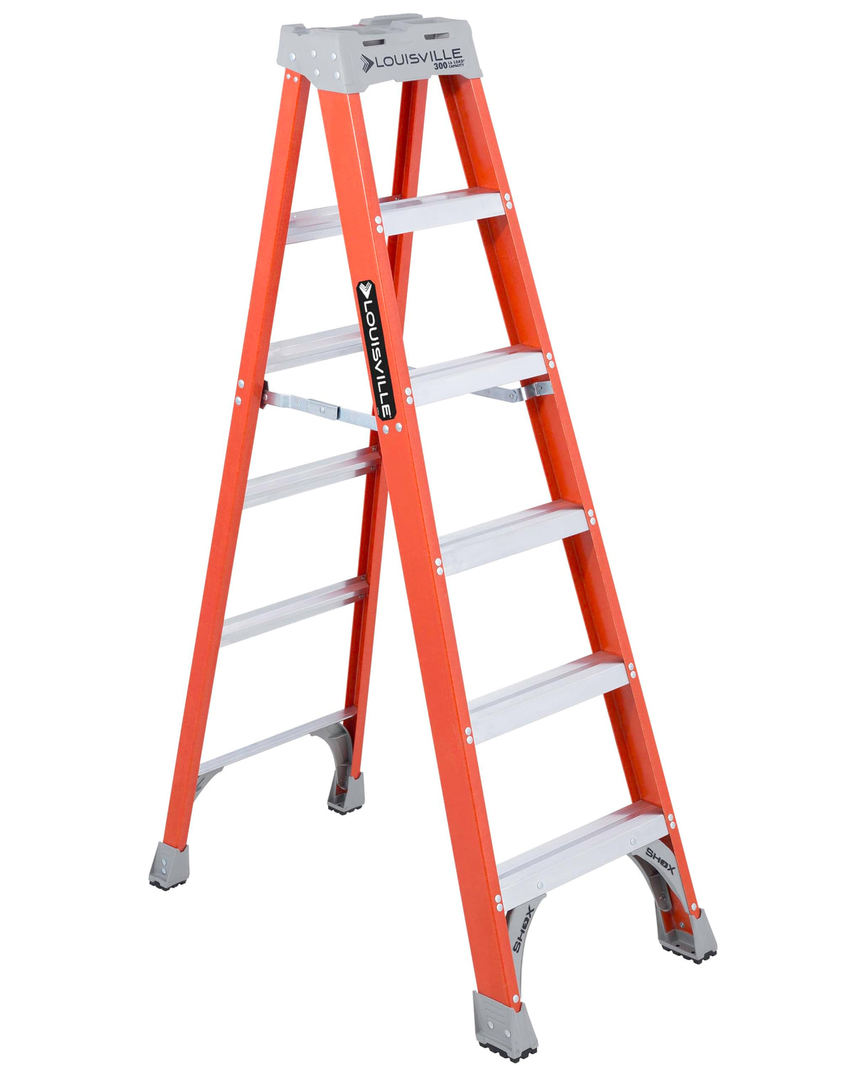 Louisville Ladder 6 ft Fiberglass Step Ladder, FS1506, Type IA, 300 lbs