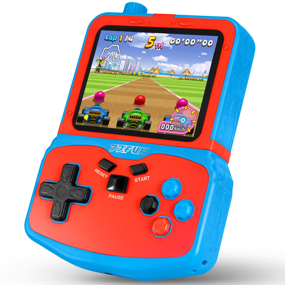 Portable Video Game Console for Kids, 220 Built-in Classic Retro Games, Handheld Plug & Play Player with 3.5'' IPS Screen, Rechargeable Travel Toy