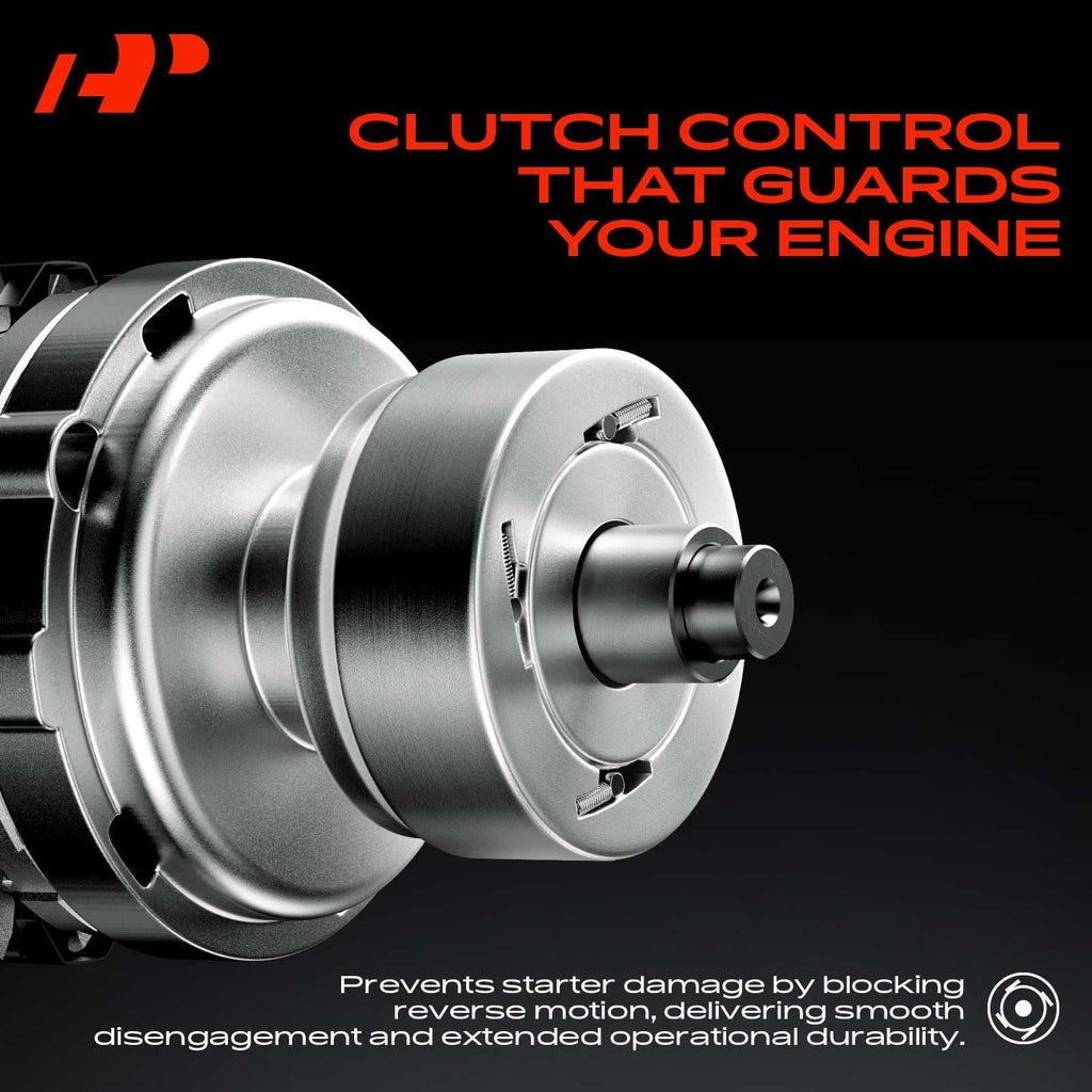 A-Premium Starter Motor, 12V 1.4KW 12 Teeth Clockwise