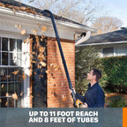 Worx Gutter Cleaning Kit with 11" Inches Tubes, WA4094