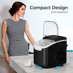 Antarctic Star Countertop Ice Maker Machine, 26Lbs/Day Fastest 6‑Min Ice