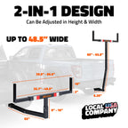 Mockins 2-in-1 All-Weather 750 Lbs Capacity Truck Bed Extender Hitch Mount
