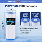 POOLPURE PLFPRB50-IN Hot Tub Filter Replace Pleatco PRB50-IN, Unicel C-4950