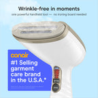 Conair Steamer for Clothes & Upholstery, Handheld, 3 Attachments, White