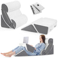 6pcs Orthopedic Bed Wedge Pillow Set for Sleeping, Post Surgery Foam for Body, Back and Leg Pain Relief Comfortable & Adjustable Support Pillows-Anti