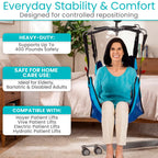 Vive Patient Lift Sling with Opening (400lb Capacity) - Lifting Aid Straps