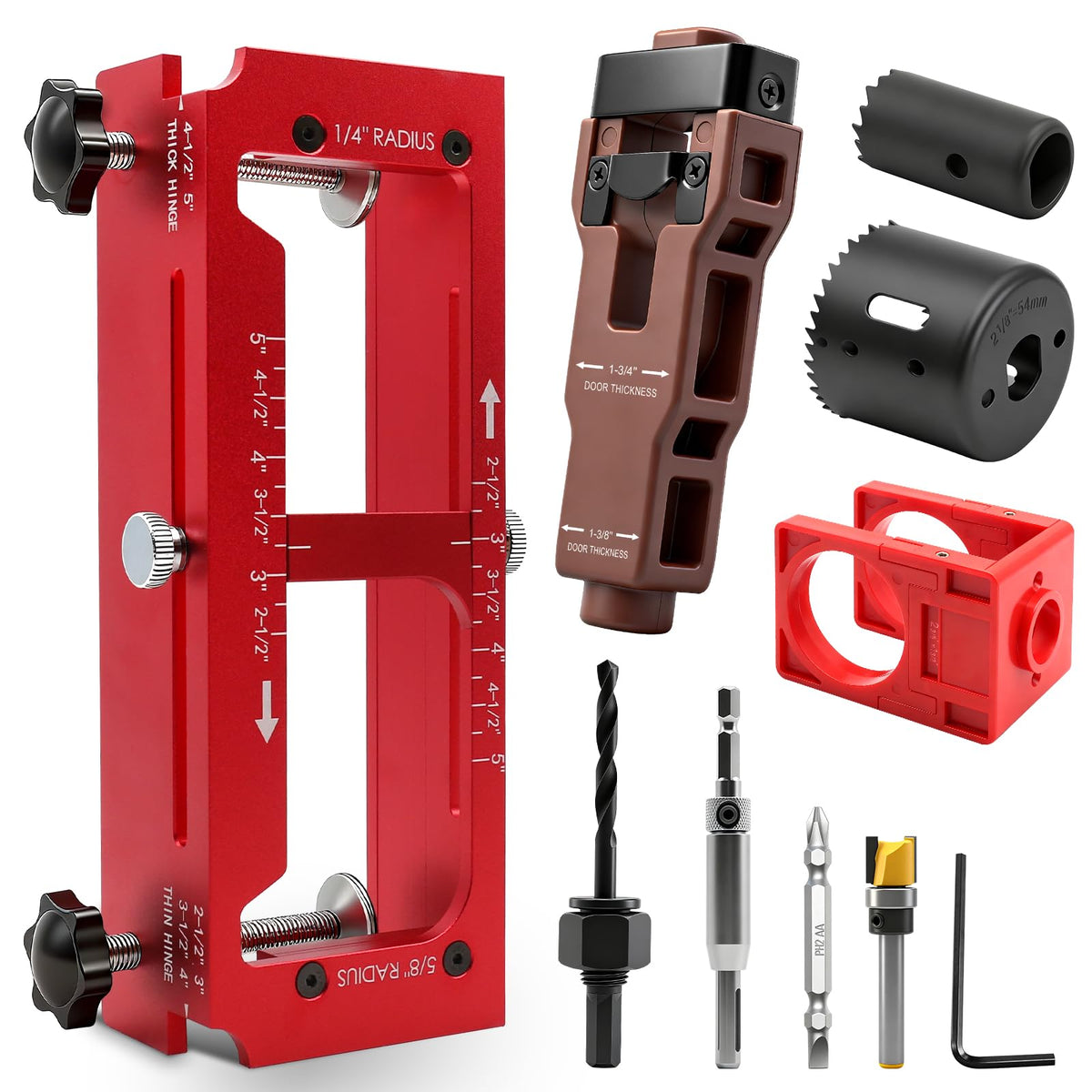 Door Hinge Jig, Door Lock Installation Kit, Door Latch Mortise Tool