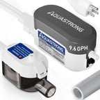 Aquastrong Mini Split HVAC Condensate Pump, 9.6 GPH, 115V/230V, Automatic Safety Switch, 33 FT Lift AC Condensate Removal for Air Conditioner