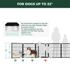 FXW Homeplus Indoor Dog Playpen, 32" H, 8 Panels, for Small & Medium Dogs