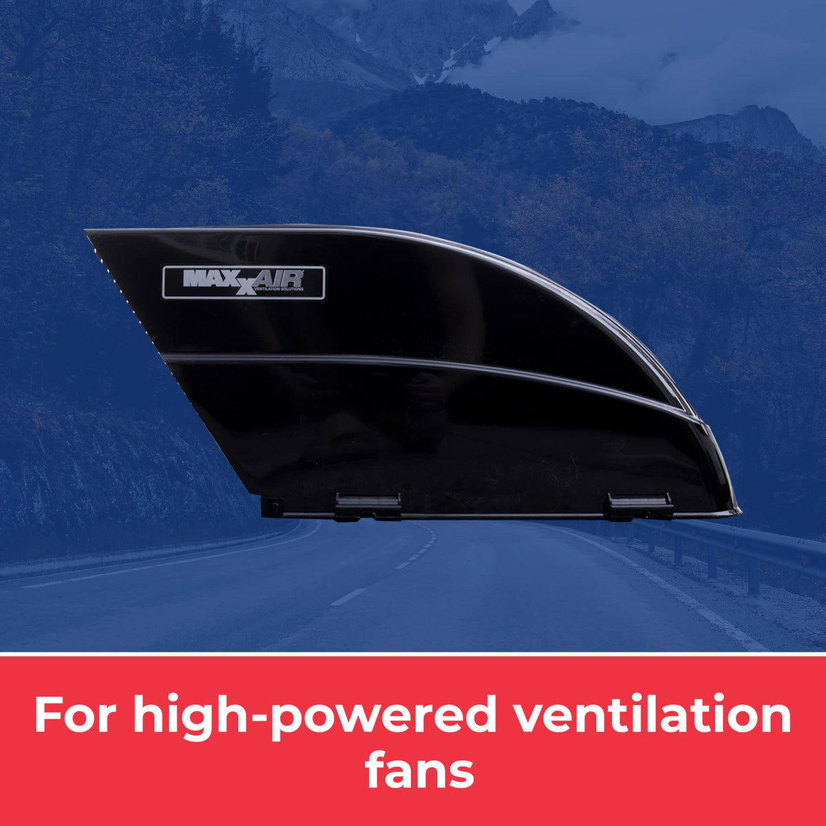 MAXXAIR FANMATE 00-955002 RV Fan and Vent Cover, Black