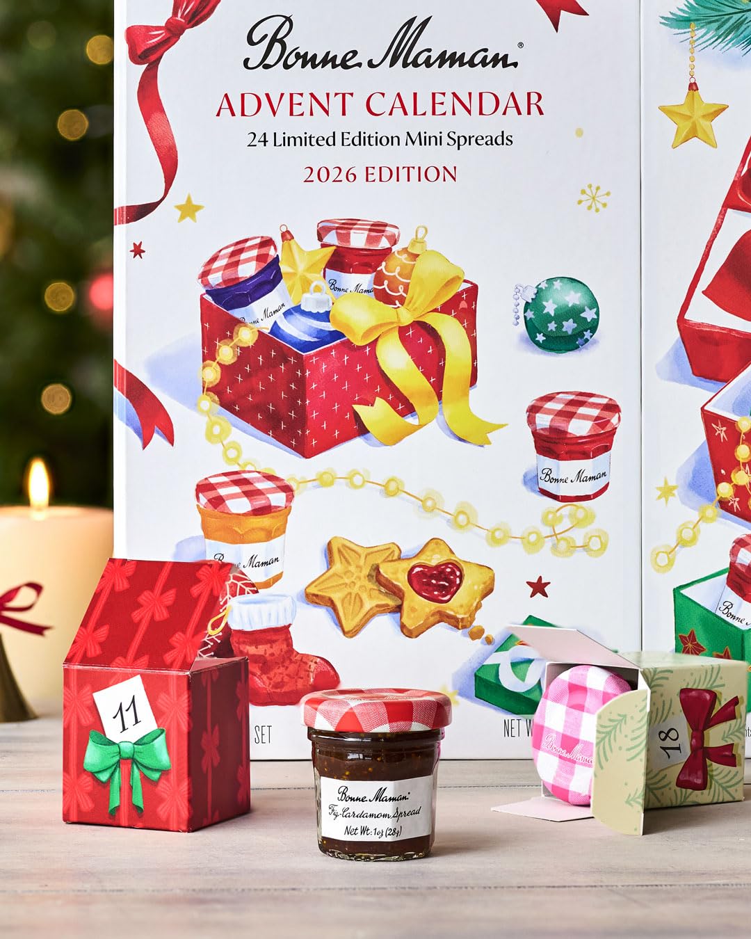 Bonne Maman Advent Calendar 2026, 24 Mini Jam Jars, Holiday Gift