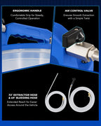 OMT 3L Vacuum Brake Bleeder Kit, 3.2 qt Pneumatic Brake Fluid Bleeder Kit