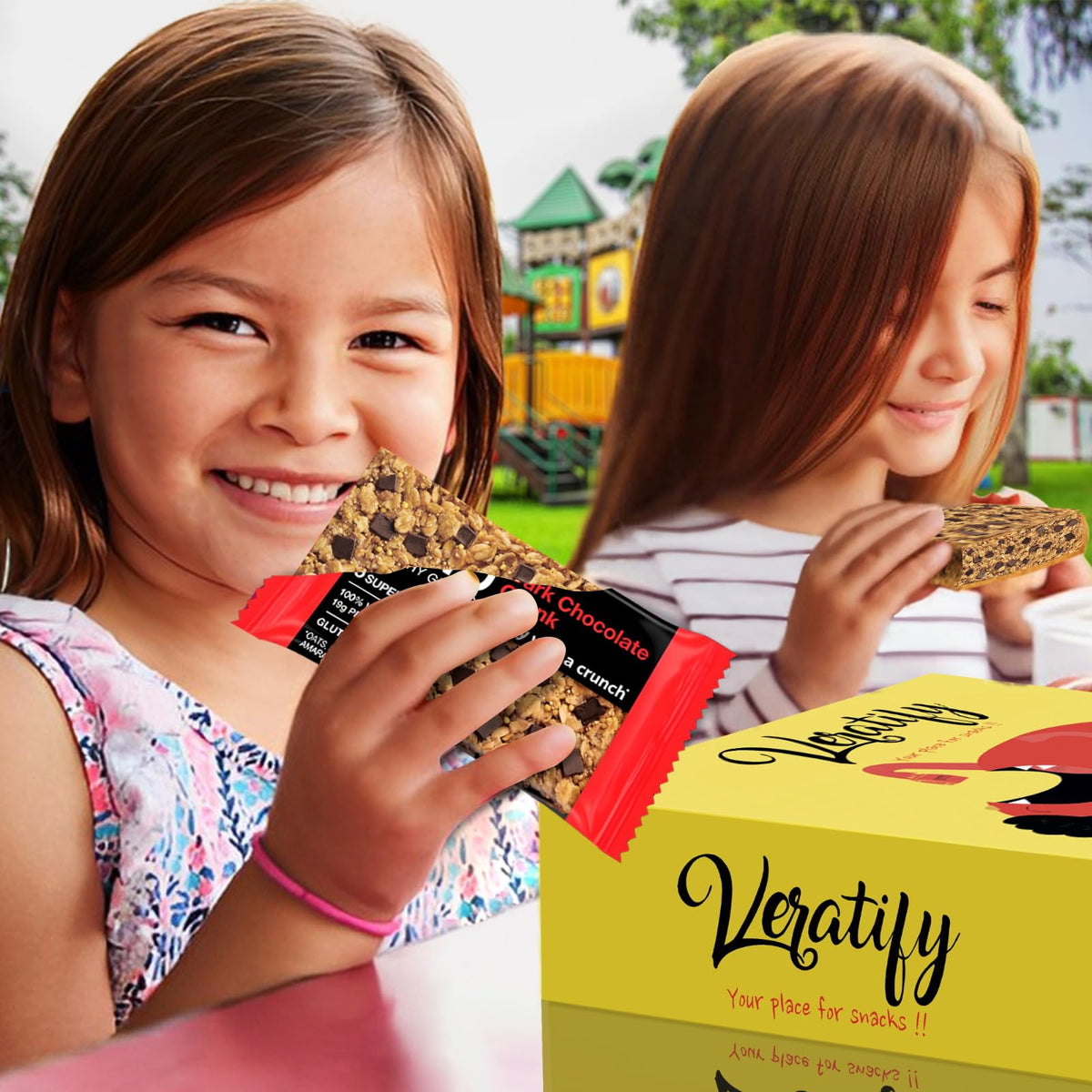 Veratify Healthy Mixed Snack Box (66 Count) Snacks Gift Basket Granola Bars Bulk Variety Grab and Go Men Women Adults Office Work Travel Employee