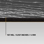 Siless Liner 157 mil (4 mm) 36 sqft Aluminum Foil Finish Car Sound Deadening & Heat Insulation Closed Cell Foam - PE Foam Sound Deadener