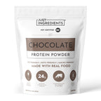 JUST INGREDIENTS Chocolate Protein Powder - Grass-Fed Whey - 30 Servings