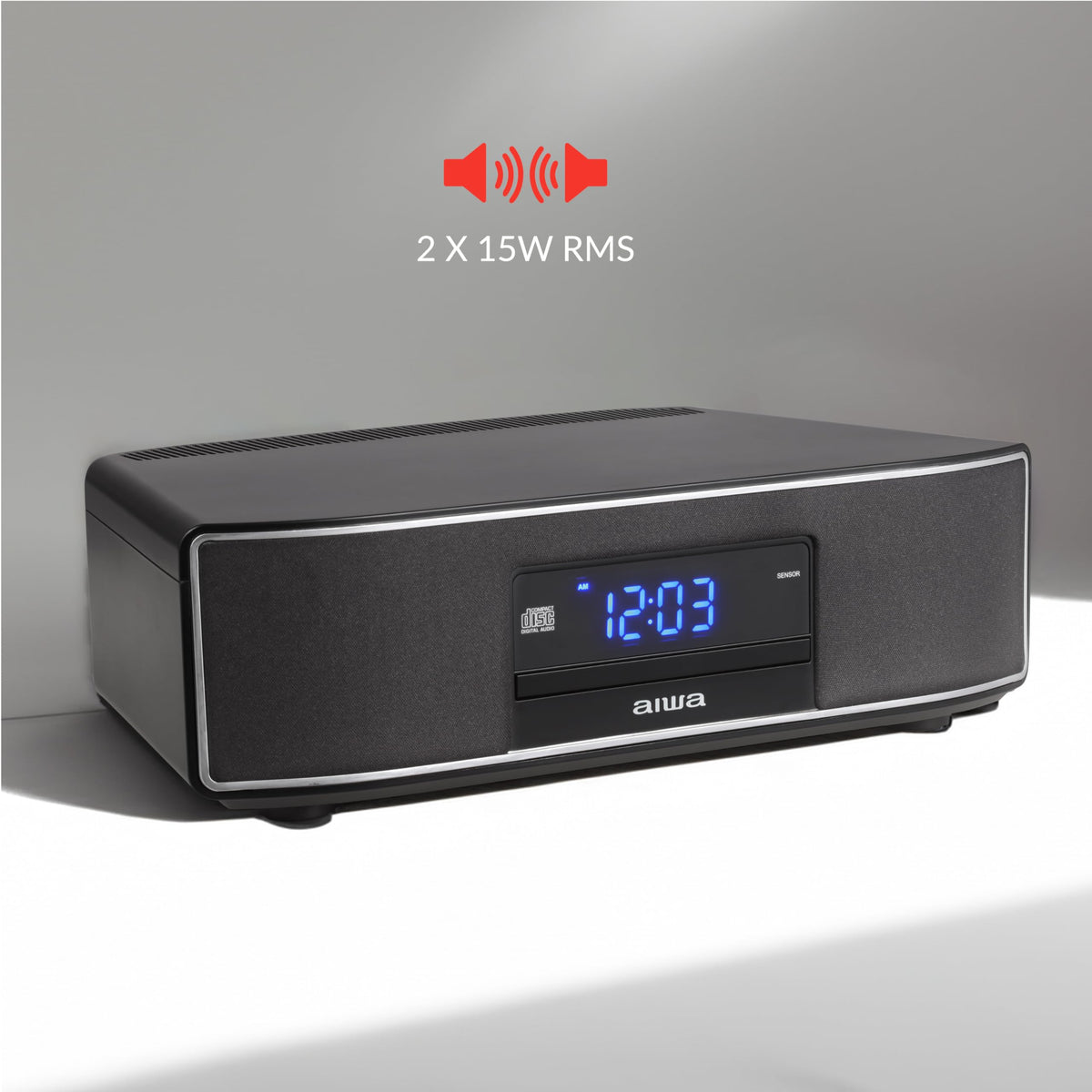 Aiwa - Exos 30W Home Speaker with CD Player, Bluetooth & FM Radio
