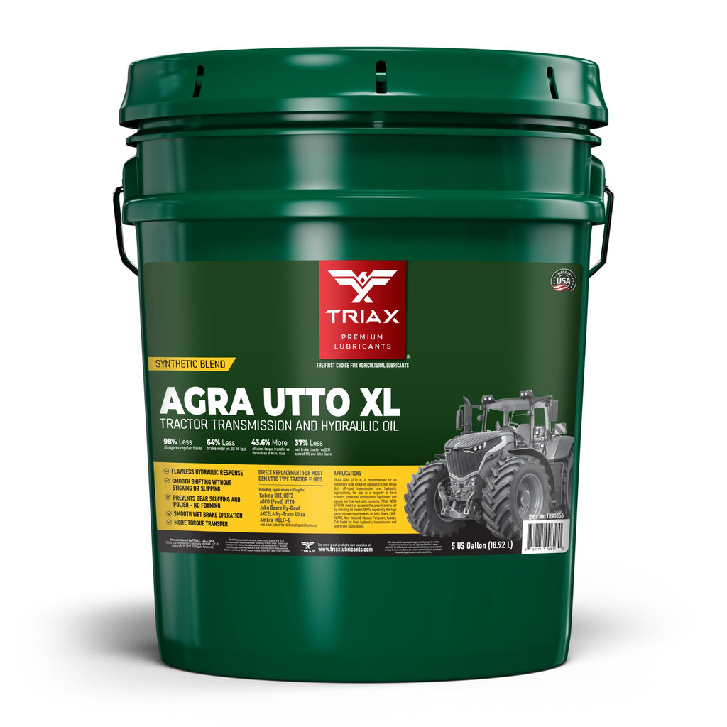 TRIAX Agra UTTO XL GL-4 Synthetic Blend Tractor Hydraulic, Transmission, Differential Fluid - All OEM Compatible with John Deere, Kubota, Massey
