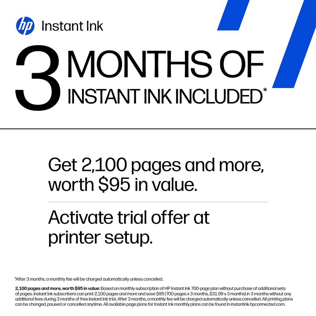 HP OfficeJet Pro 8125 Wireless All-in-One Color Inkjet Printer, Print, Scan, Copy, ADF, Duplex Printing Best-for-Home Office, 3 Month Trial of