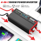 1000W Power Inverter 12V DC to 110V/120V AC Car Converter for Vehicles