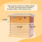 Honey Lake 10-Frame Beehive Quilt Box for Langstroth Hives