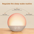 Odokee Sunrise Alarm Clock White Noise Machine: Natural Wake Up Light