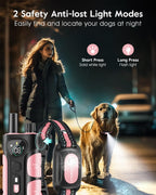 SLOPEHILL Dog Shock Collar ,4200FT Dog Training Collar with Remote,Pink