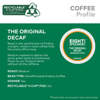 Eight O'Clock Coffee The Original Decaf, Single-Serve K-Cup Pods, Medium Roast, 96 Count