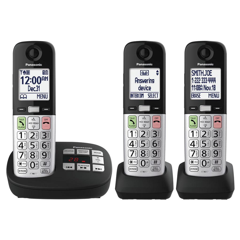 Panasonic Cordless Phone, Landline Phone with Volume Boost and Slow Talk