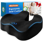 BlissTrends Memory Foam Seat Cushion for Car Seat & Office Chair, Black