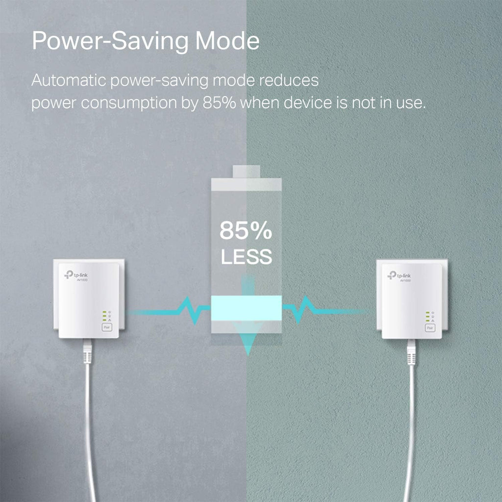 TP-Link AV1000 Powerline Ethernet Adapter KIT - Gigabit Port, Nano Size