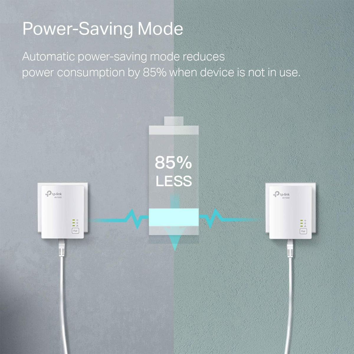 TP-Link AV1000 Powerline Ethernet Adapter KIT - Gigabit Port, Nano Size