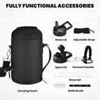 RAYMYLO Insulated Water Bottle 64 oz, Triple Wall Vacuum Stainless Steel