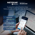 NETGEAR Nighthawk WiFi 6 Router R6700AX, Up to 1,500 sq ft, 1.8 Gbps