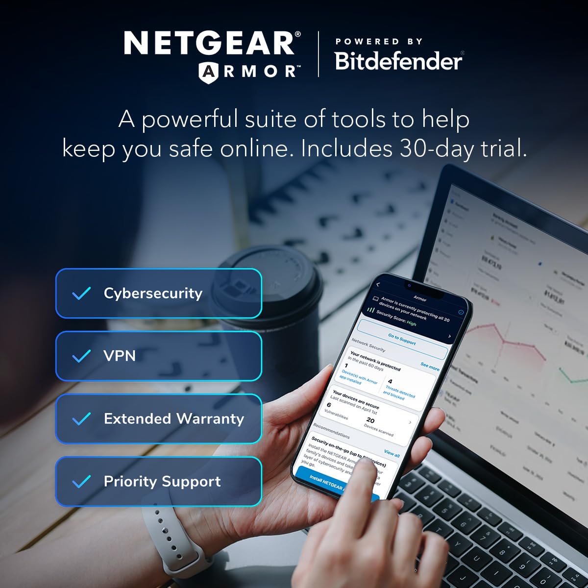 NETGEAR Nighthawk WiFi 6 Router R6700AX, Up to 1,500 sq ft, 1.8 Gbps